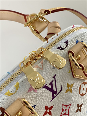 L.V X TM Alma BB Bag Multicolors Monogram Canvas White M13078