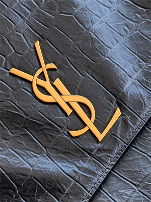 Y.S.L REVERSIBLE KATE MEDIUM Gold Tone Metal Black Color