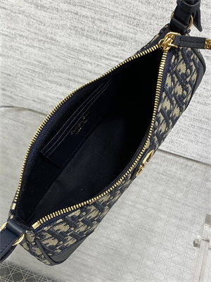 CD 30 Montaigne Wanderlust Mini Bag Blue Dior Oblique Jacquard and Smooth Calfskin