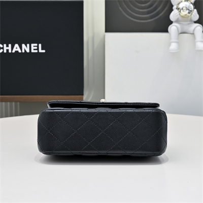 Chanel 25s Mini Top Handle Bag Gold Tone Metal  Black AS4591