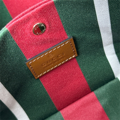 Gu.cci GG Emblem small bucket bag Monogram coated fabric Brown 815118