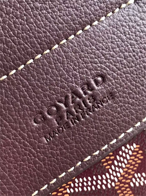 Goyard Alpin Mini Backpack Goyardine Canvas & Chevroches Calfskin Burgundy