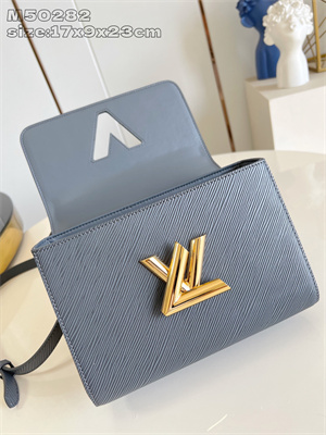 LV Twist MM Bag Epi grained cowhide leather Gray M14059