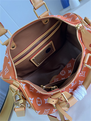 L.V Speedy P9 Bandoulière 30 Monogram Soft Calfskin Orange