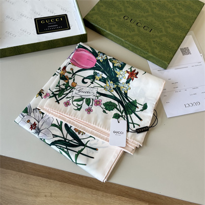 Gucci Square Silk Scarf 38542