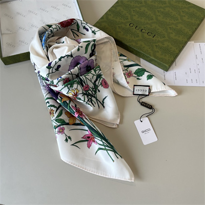 Gucci Square Silk Scarf 38542