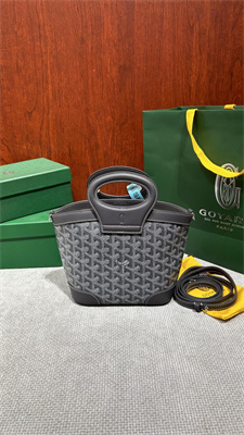 Goyard Beluga Mini Bag Goyardine Canvas & Chevroches Calfskin Grey