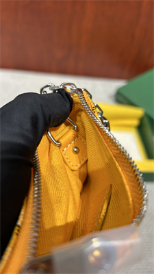 Goyard Key Pouch coin purse Goyardine Canvas & Chevroches Calfskin Yellow