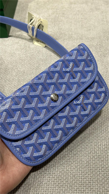 Goyard Bohème Hobo Bag Goyardine Canvas & Chevroches Calfskin Iris