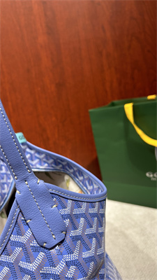 Goyard Bohème Hobo Bag Goyardine Canvas & Chevroches Calfskin Iris