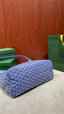 Goyard Bohème Hobo Bag Goyardine Canvas & Chevroches Calfskin Iris