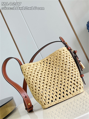 LV All In BB Raffia &Brown Leather M14217