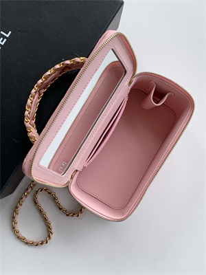 Chanel Vanity with chain Grained Calfskin& Gold-Tone Metal Pink AP4799