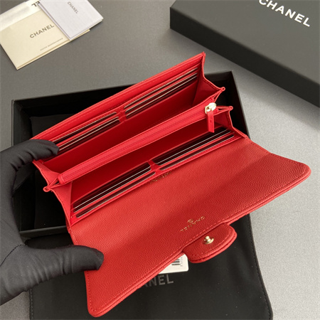 Chanel Long Wallet Grained Calfskin A80758