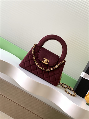 Cha.nel Mini Shopping Bag Kelly Bag Velvet Gold-Tone Metal  AS4416