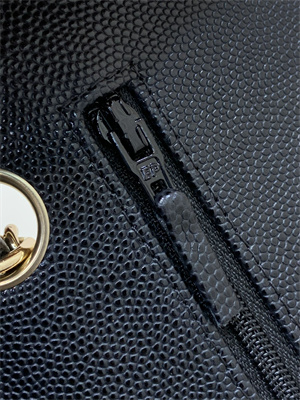 Chanel Small Classic Flap Bag Grained Calfskin Gold Tone Metal Black 01117 TOP