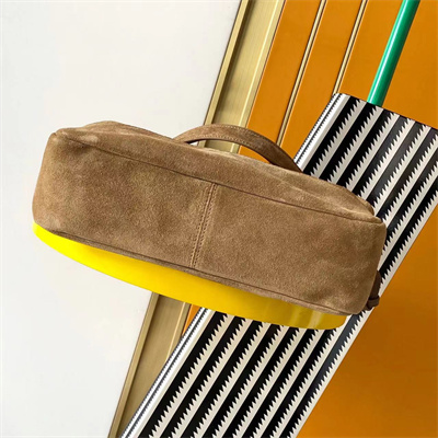 Y.S.L Jamie Shopping Bag Small In Suede Brown Color