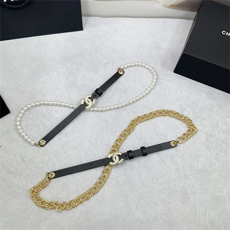 Chanel Belts In Lambskin 15MM In Black Color Options