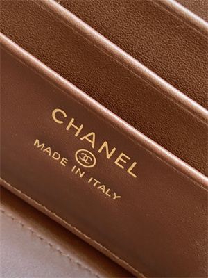 Chanel Long Vanity With Chain Grained Calfskin & Gold-Tone Metal Burgundy AP4933