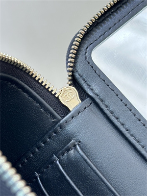 Chanel Long Vanity With Chain Grained Calfskin & Gold-Tone Metal Black AP4933 TOP