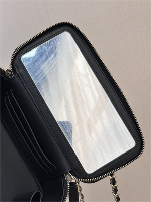 Chanel Long Vanity With Chain Grained Calfskin & Gold-Tone Metal Black AP4933 TOP