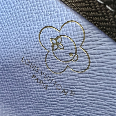 LV Key Pouch Monogram Canvas Monogram Blue Frost M15341