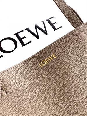 Loewe Medium Puzzle Fold Tote In Grained Calfskin
