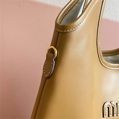 MiuMiu Ivy Leather Bag Cognac Color