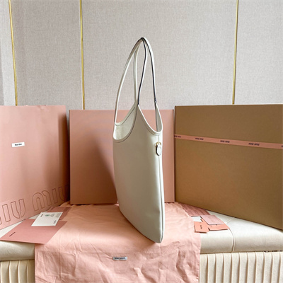 MiuMiu Ivy Leather Bag White Color