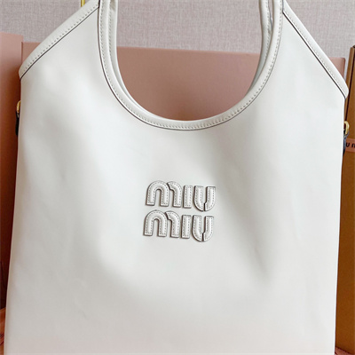 MiuMiu Ivy Leather Bag White Color