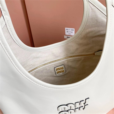 MiuMiu Ivy Leather Bag White Color
