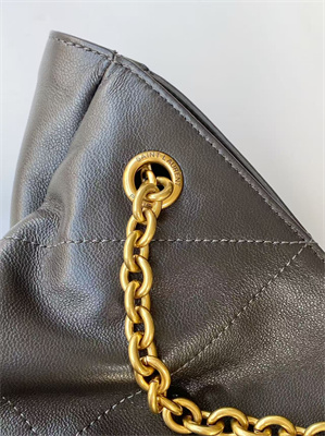 Y.S.L Jamie Shopping Bag Small In Lambskin Grey Color